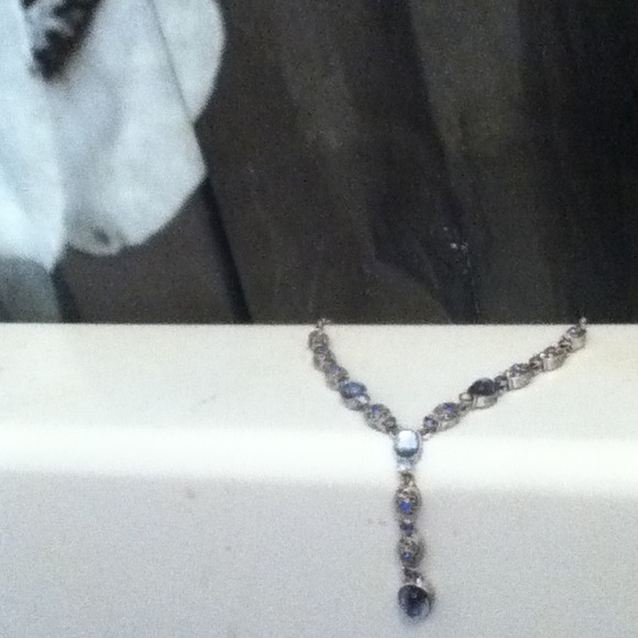 Blue gem Avon necklace