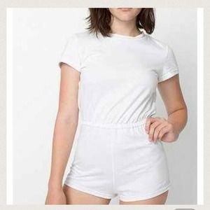 American Apparel white romper