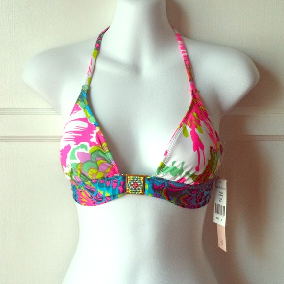 SOLD - Nanette Lepore Parrot Key Bikini Swim Top