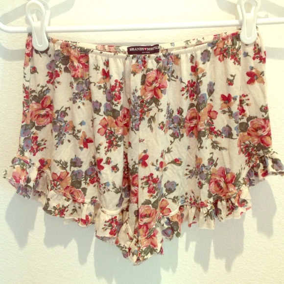 Brandy Melville Pants - Brandy Floral Vodi Shorts NWOT