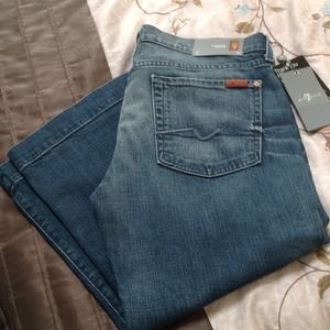 New 7 for all Mankind cropped dojo jean