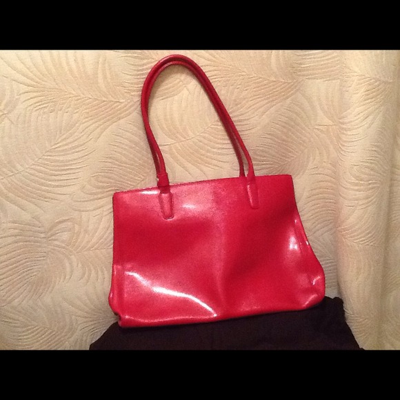 ARTURO red lizard leather shoulder bag - Picture 1 of 3