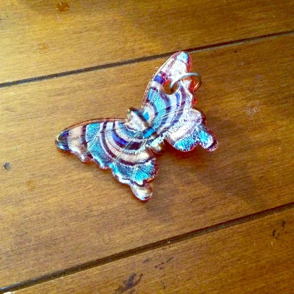 Glass Butterfly Pendant