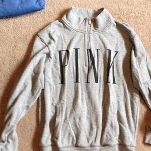 Brand New Pink Half Zip Pull Over!