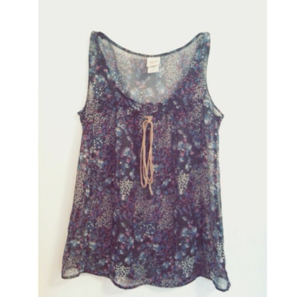 Sheer Floral Top