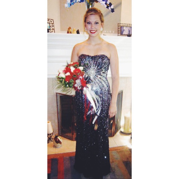 Alyce Paris Sequined Prom Dress