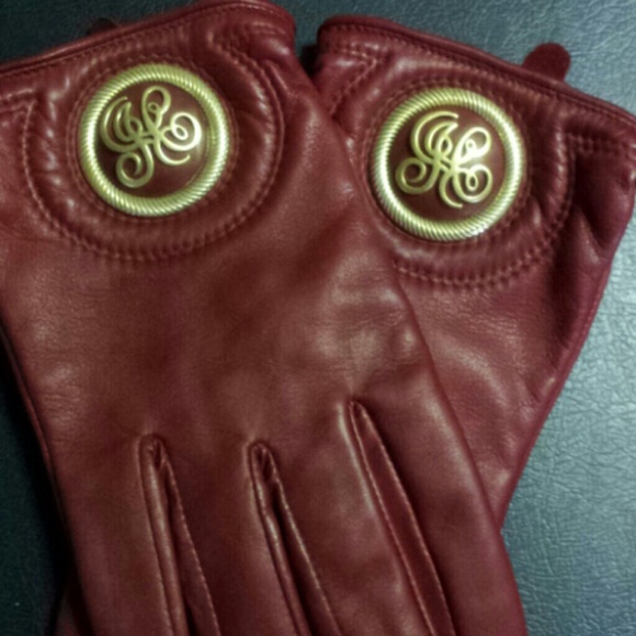 Sexy Red leather gloves - Picture 2 of 4