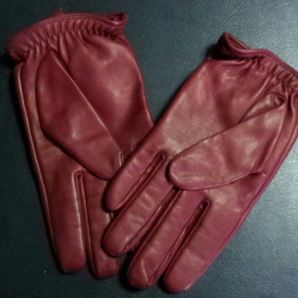 Sexy Red leather gloves - Picture 3 of 4