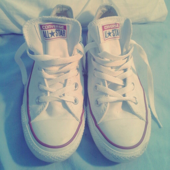Converse all star white shoes