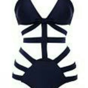 Navy bathing suit