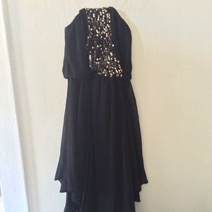 Party sparkle waterfall dress