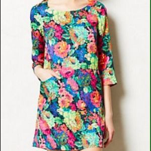 Price reduced! Anthropologie floral shift dress