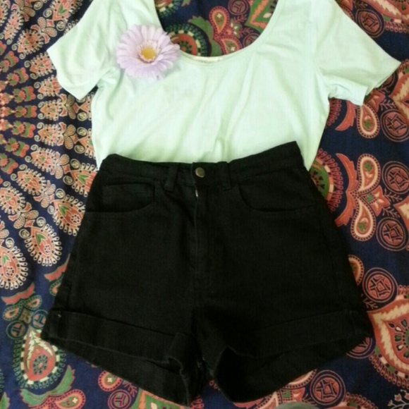 American apparel high waisted shorts