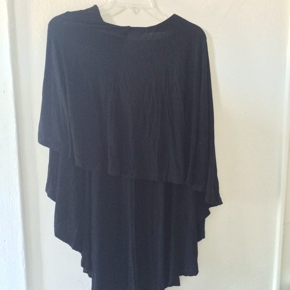 Black waterfall skirt