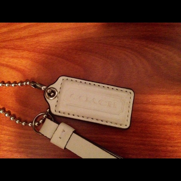 Authentic Coach bag/key tag.