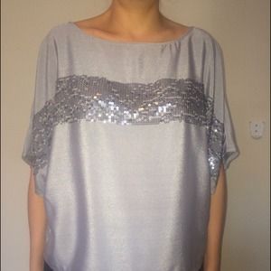 Silver and sequined top from Express!