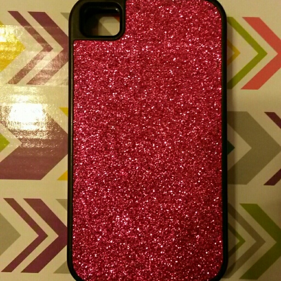 Pink glittery iphone 4/4s case