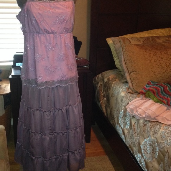 Soft purple top & skirt