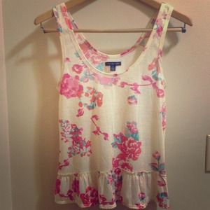 Floral tank top - American Eagle - Small