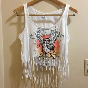 Cropped Fringe Tank - Small