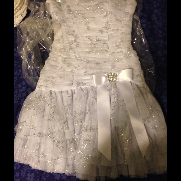 Other - white sparkle dress