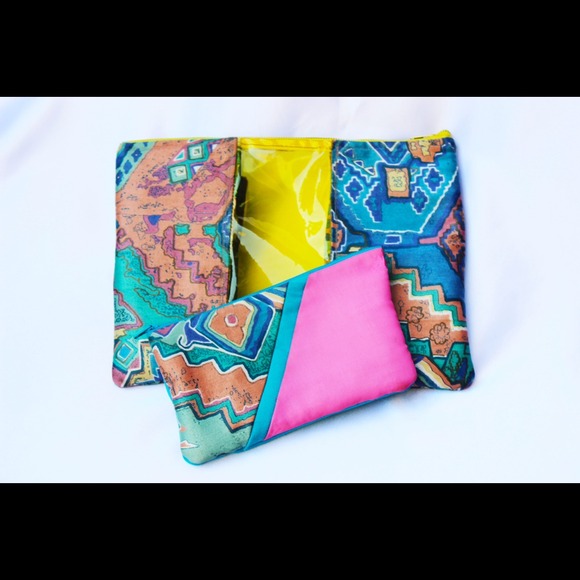 AkinA Designs clutch and makeup bag