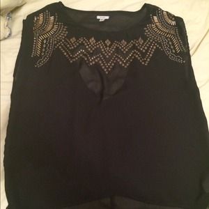 black studded top