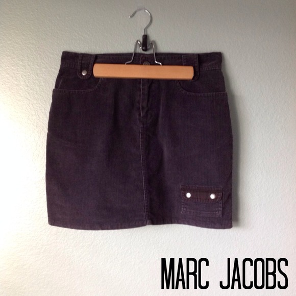 Gray Corduroy Mini Skirt