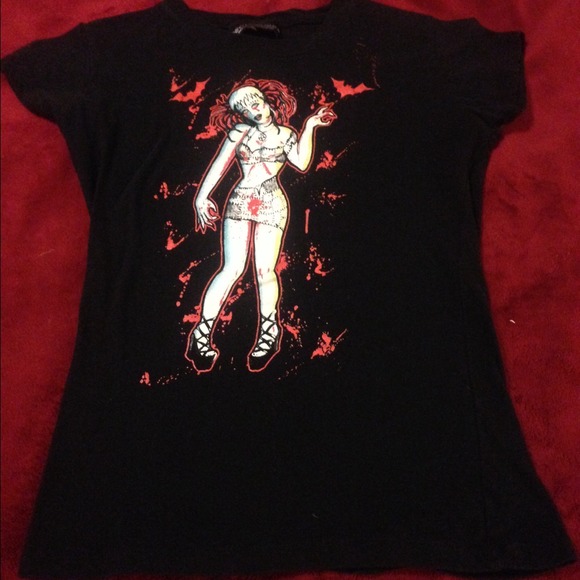 Black Stitches Sourpuss Clothing Tee
