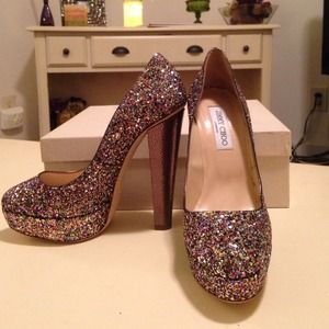 Jimmy Choo Glitter heels