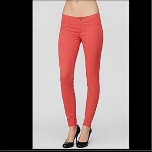 Coral American Rag Skinny Jeans