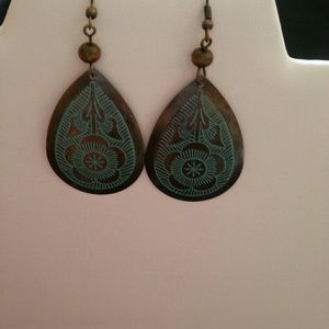 Pretty "Copper Flower" Earrings