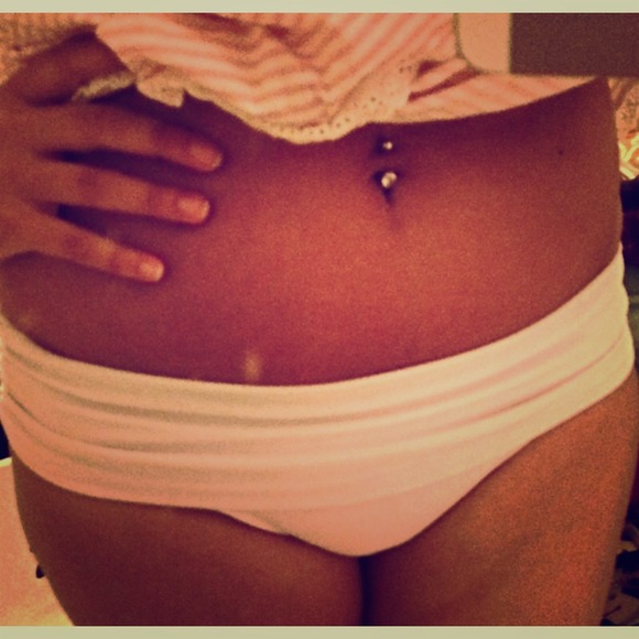White bikini bottoms!