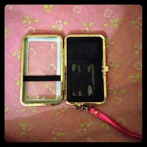 An iPhone 4/4s wallet/phone case.