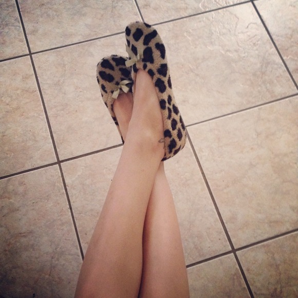 Cheetah slippers