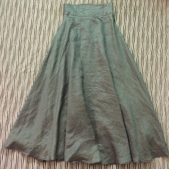 Emanuel long silver skirt by Emanuel Ungaro
