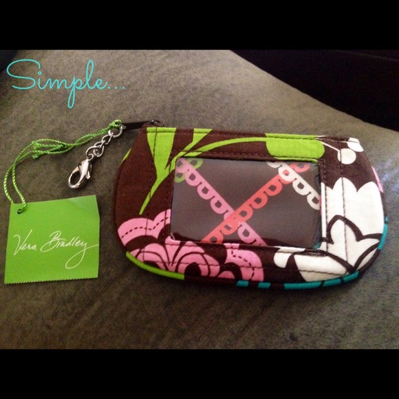 Vera Bradley Clip Zip ID Case