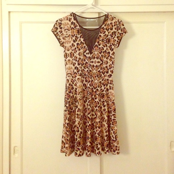 Cheetah print dress