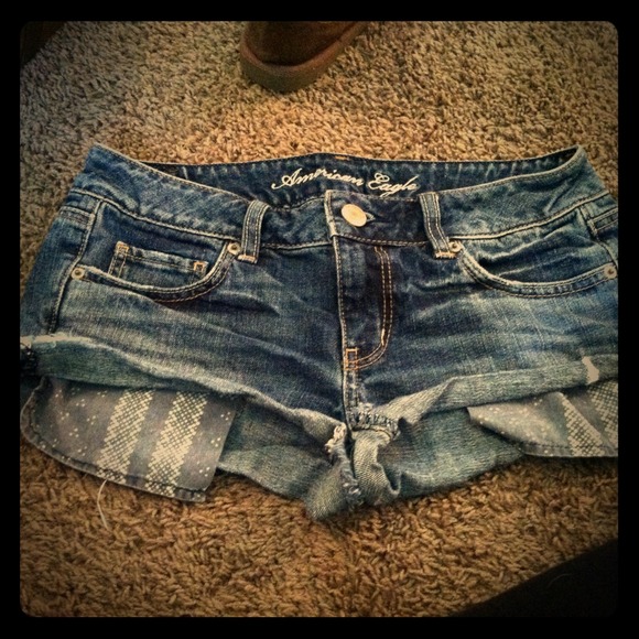 American eagle denim distressed shorts - Picture 1 of 3