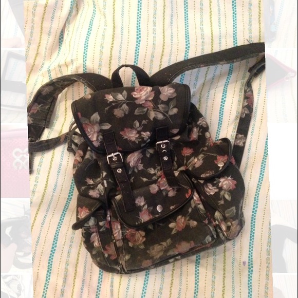 Sparkly Floral Back Pack