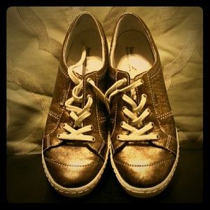 Josef Seibel Bronze Metallic shoes,New