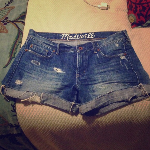 Madewell denim distressed shirts