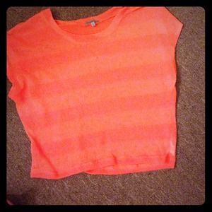Orange crop top