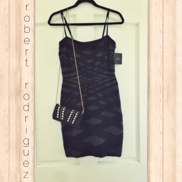 Robert Rodriguez Little Black Dress Bodycon
