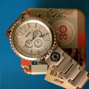 Brand new Silver Fossil men's watch