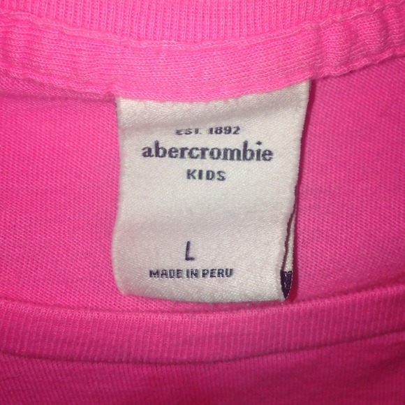 Pink Abercrombie pajama/regular top - Picture 2 of 4