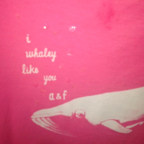 Pink Abercrombie pajama/regular top - Picture 3 of 4