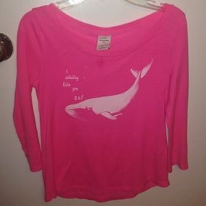 Pink Abercrombie pajama/regular top