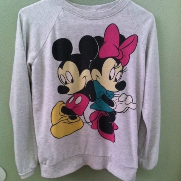 Minnie & Mickey Crewneck Sweater - Picture 1 of 2