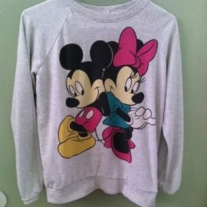 Minnie & Mickey Crewneck Sweater